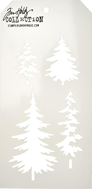 Stampers Anonymous THS071 Tim Holtz Layered Stencil, Multi-Colour, 4.125 x 8.5-Inch