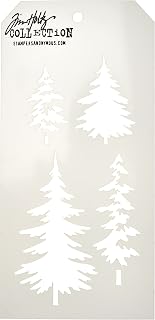 Stampers Anonymous THS071 Tim Holtz Layered Stencil, Multi-Colour, 4.125 x 8.5-Inch