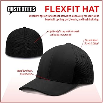 BustedTees Order 66 Hat Fitted Hats - for Casual Wear Baseball Cap for Mens & Womens Ultrafibre Airmesh Mesh