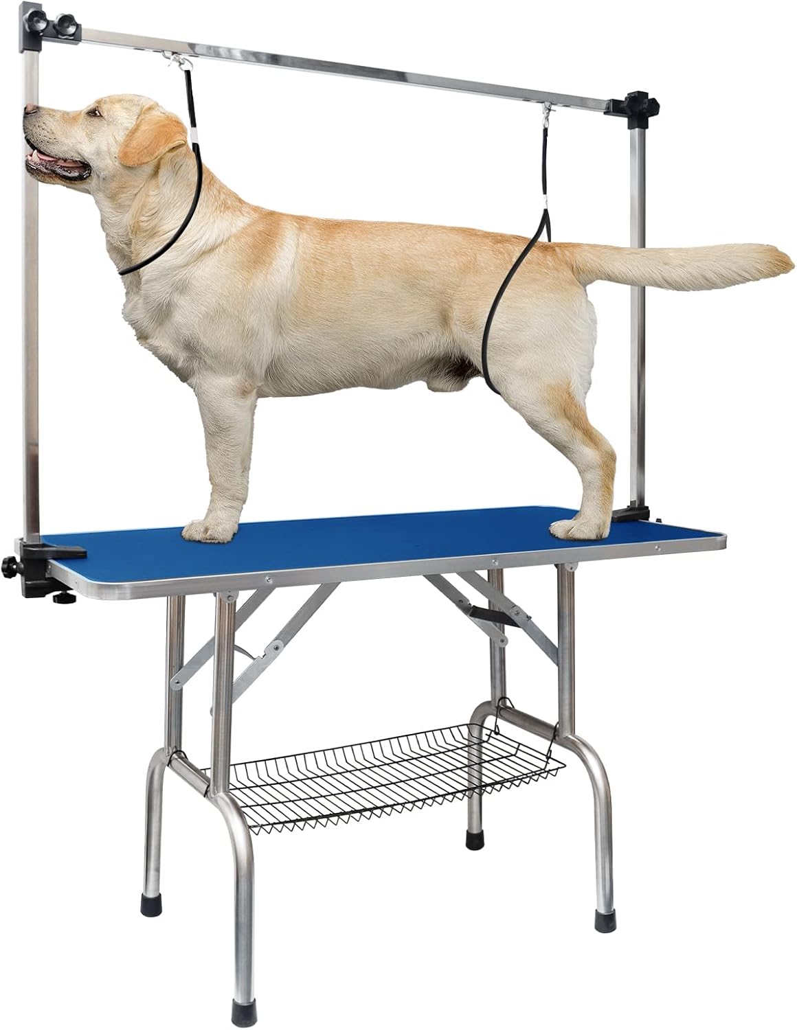 LOVMOR 46 Inch Dog Grooming Table,Adjustable Home Pet