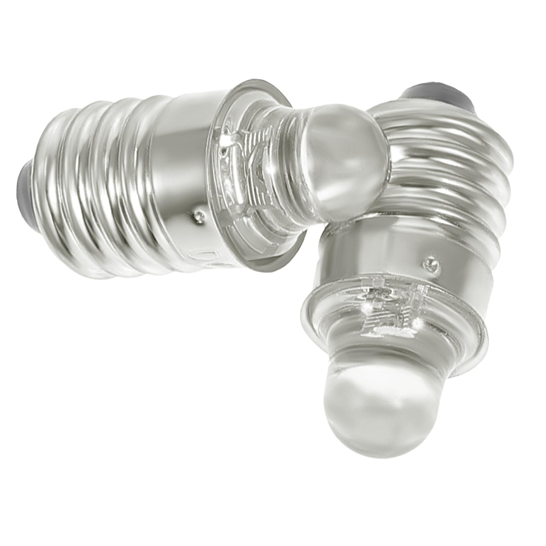Baluue Lampadina LED E10 Attacco 6v 2 Pezzi Mini Torcia Piccola Lampadina Metallo e Vetro Alta Prestazione Stabile per Ragazzo Ragazza