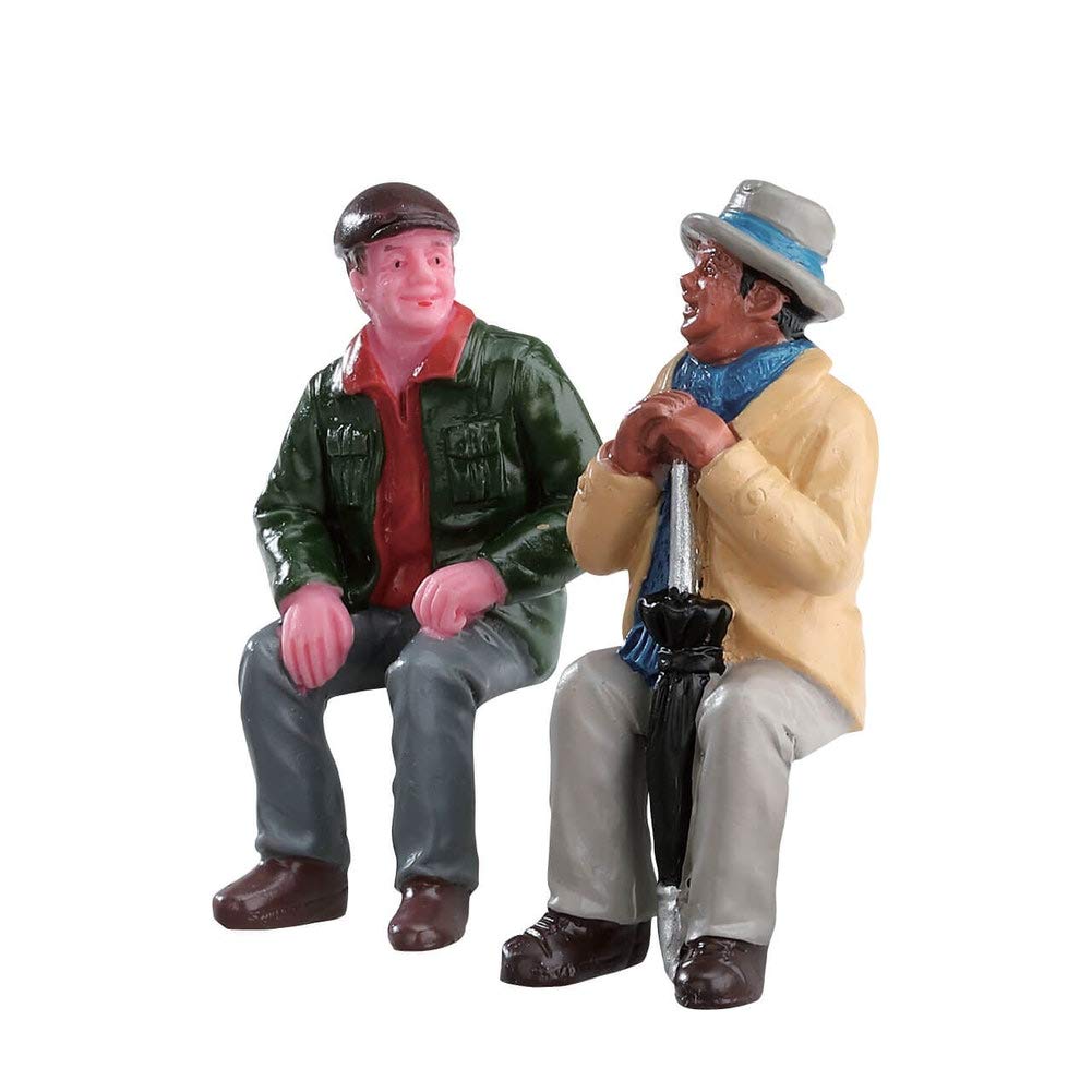Chatting with Old Friends Lemax l'esprit des retrouvailles au cœur de l'hiver