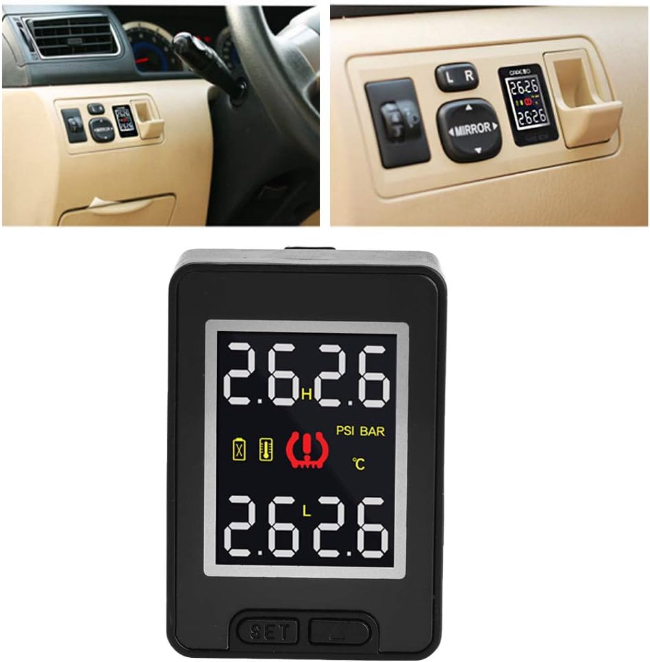 GOTOTOP Tire Pressure Monitor System, Color Screen Display, Real Time Temperature and Pressure Data, High Accuracy