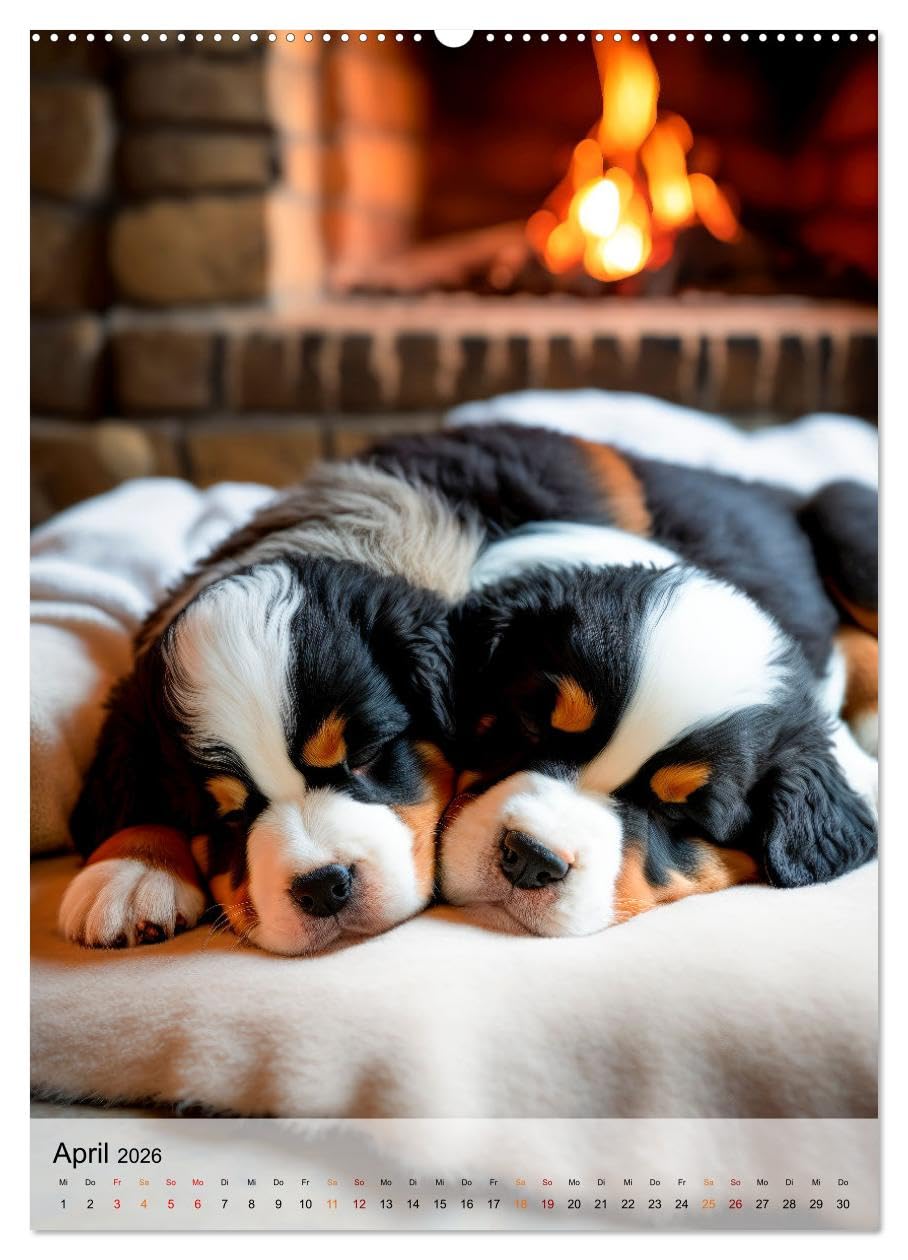 Berner Sennenhund - gutmütig und treu (hochwertiger Premium Wandkalender 2026 DIN A2 hoch), Kunstdruck in Hochglanz: Berner Sennenhunde - heißgeliebte Familien Wachhunde (CALVENDO Tiere)