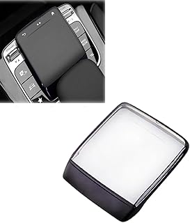 Car Center Console Mouse Protection Cover for Mercedes Benz A B CLA GLE GLS GLB Class W177 W247 C118 W167 TPU Touchpad Cover Accessories (Black)