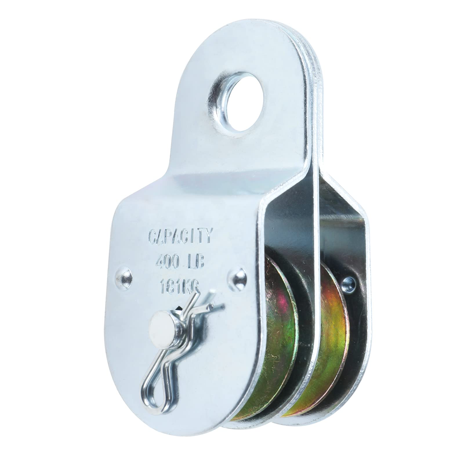 Double Pulleys - 400 LBS Load, Zinc Plated -9 Double Pulleys - 400 LBS Load, Zinc Plated -9