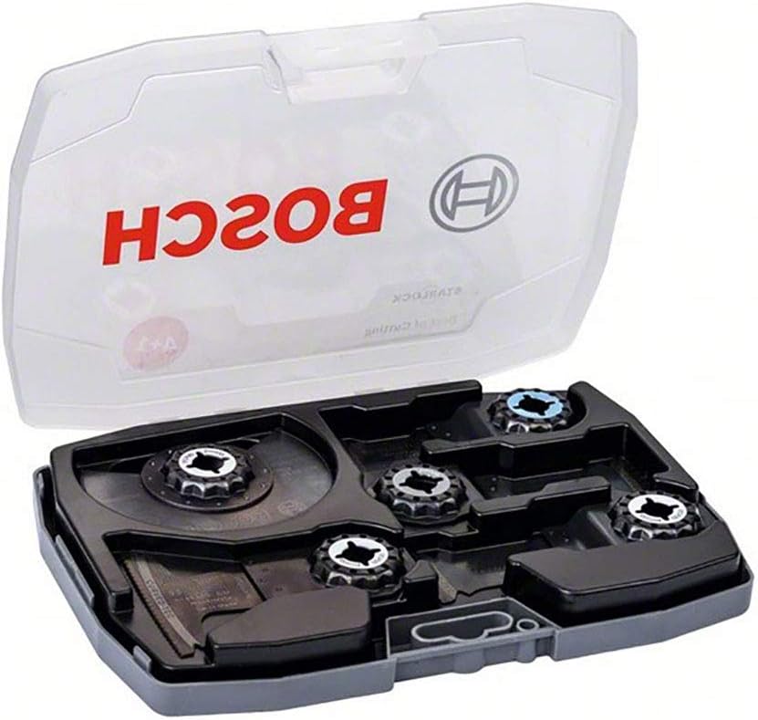 5-piece Starlock Tungsten Carbide Plunge-Cutting Blade/Segment Saw Blade Set (for wood and metal, best of cutting, Accessories for Multitool)