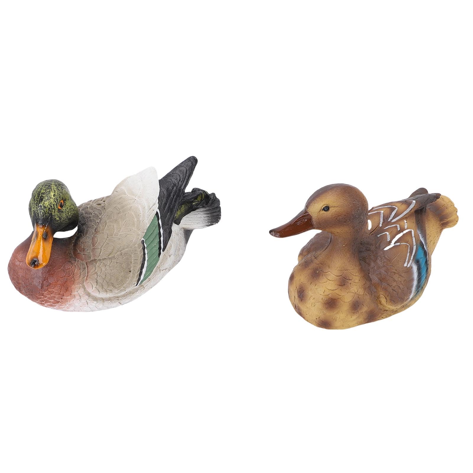 Statue de canard flottante contre l'eau stagnante des bassins et aquariums