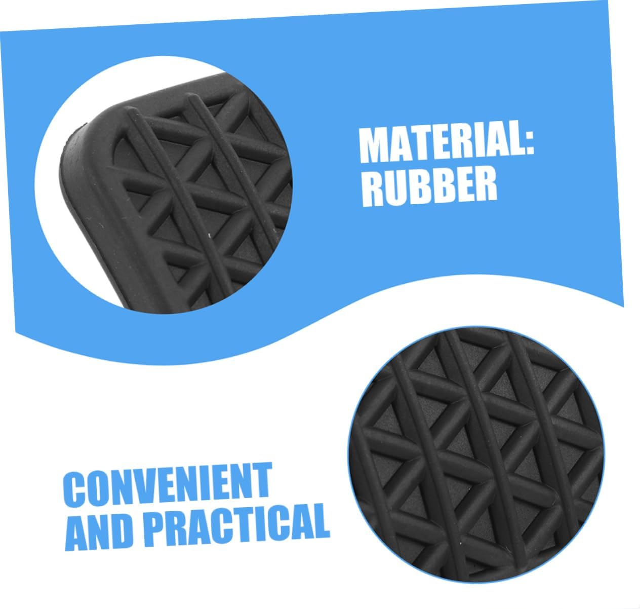 Rubber Brake and Clutch Pedal Pads for Car Pedals 4pcs