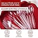 Prestee 15 Piece Transparent Plastic Disposable Serving Utensils Set - 10