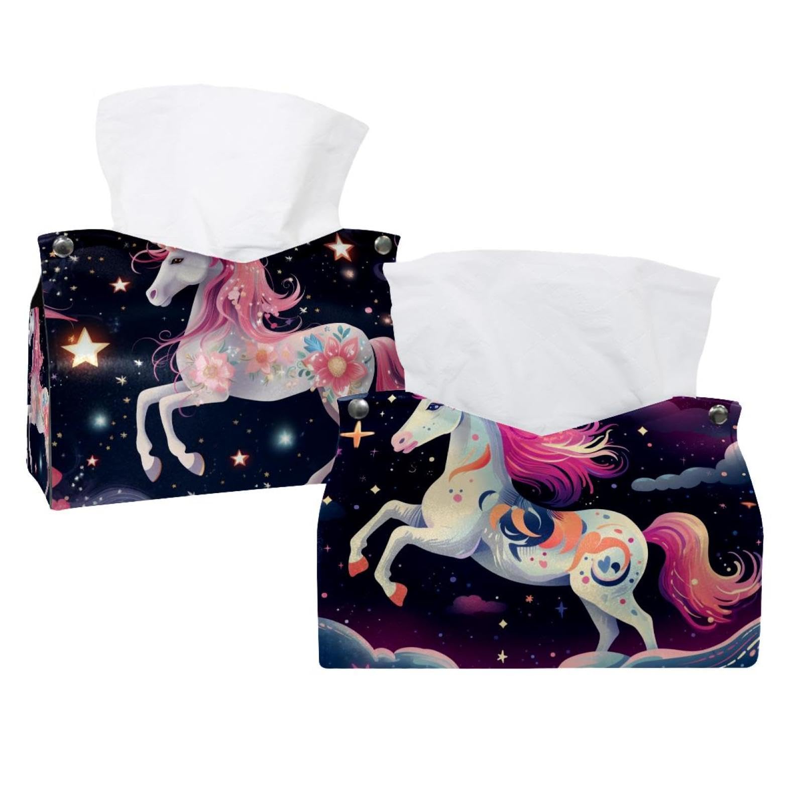 Housse de boîte à mouchoirs licorne pour sublimer votre coiffeuse et vos tables de nuit