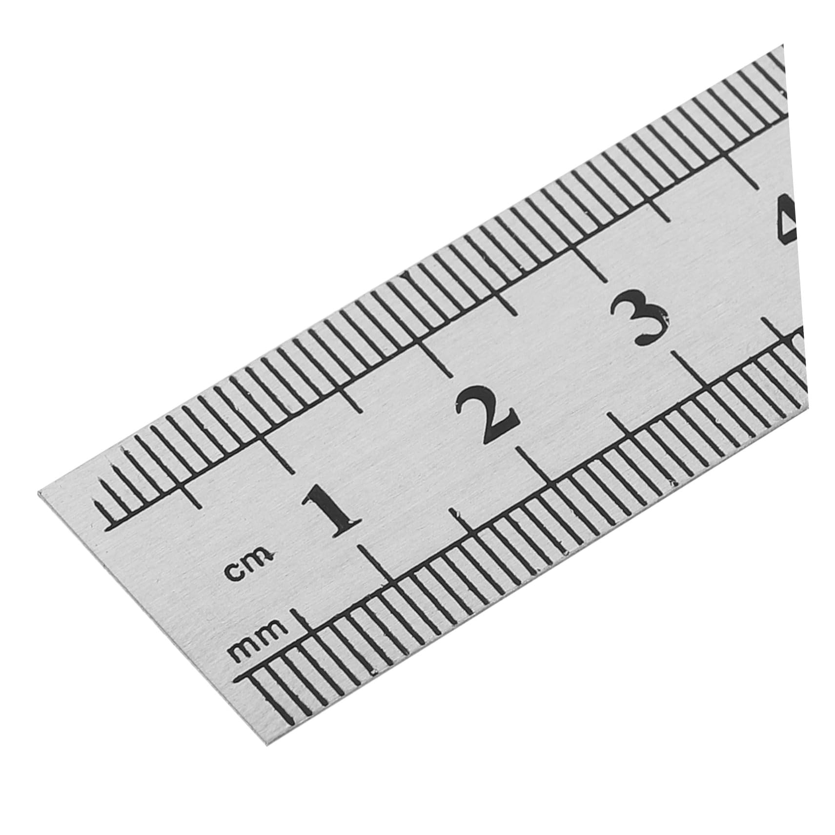 VILLCASE 30pièces Règle Graduée de Acier Inoxydable Double Échelle Outil de Mesure Précis pour Dessin Technique Géométrie Scolaire et Travaux Manuels