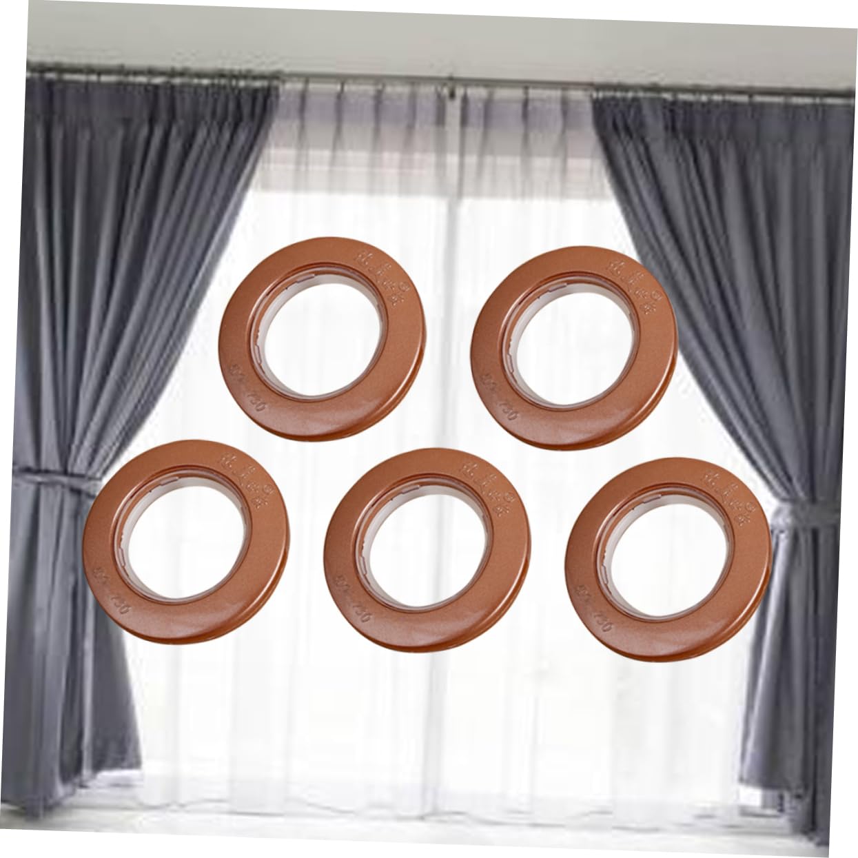 DECHOUS per Tende in 10 Pezzi Ganci per Tende Fissaggio Decorativi e Doccia Design Moderno per e Camera da