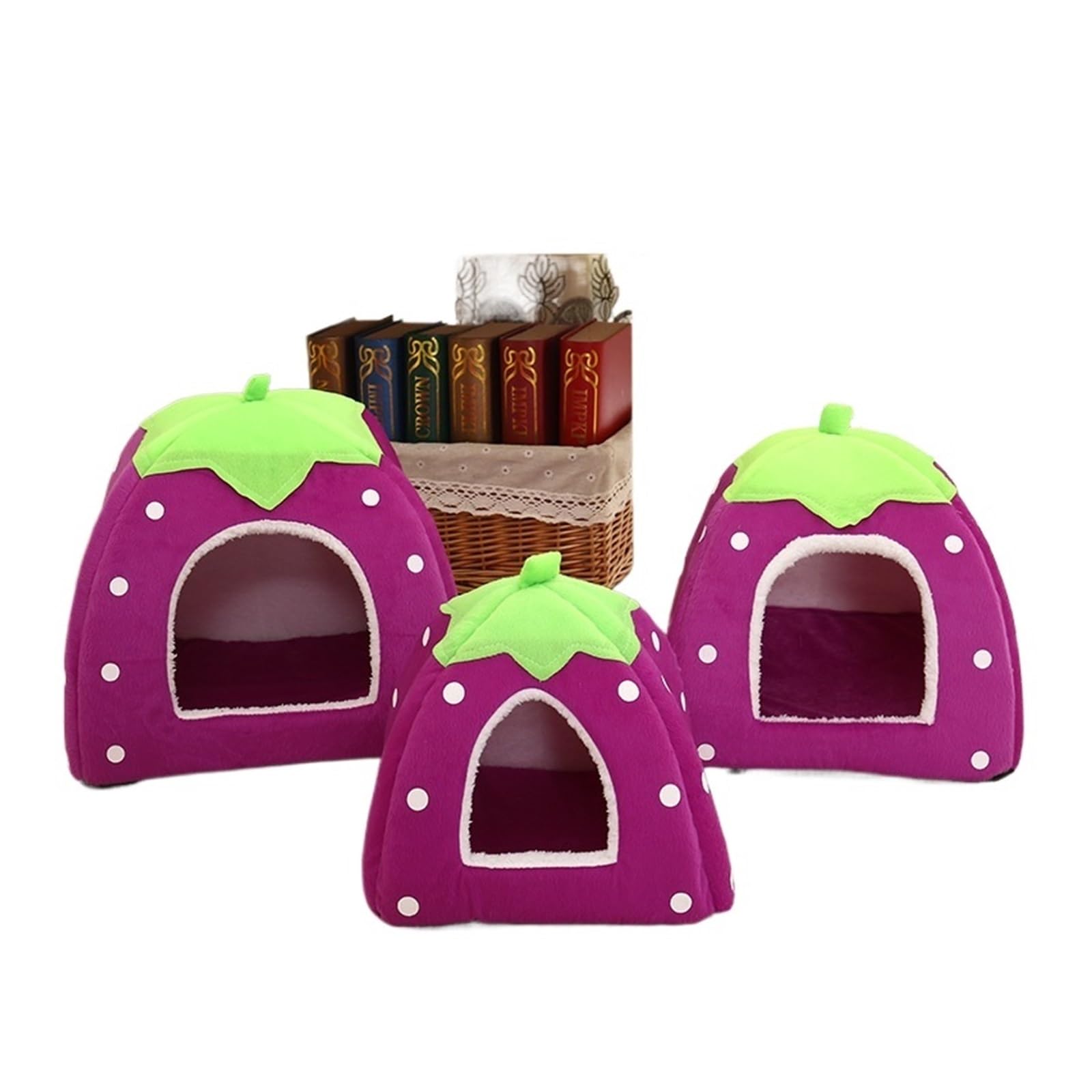 Lit chaud chat et chien XL violet idéal pour des siestes douillettes