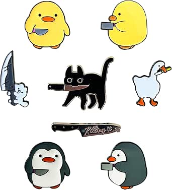 4 Broches Chat Émail Mignon - Alliage Émaillé, 3.2x3cm, Pour Vêtements Et Accessoires - Cadeau Femme