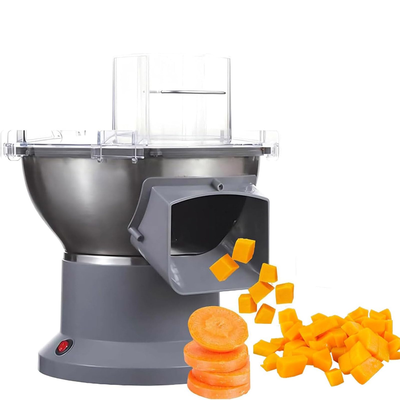 BOOZXCV Commercial Electric Vegetable Dicer, Professional Veggie Chopper & Slicer for Restaurant & Catering, Heavy Duty Food Processor for Potato Onion