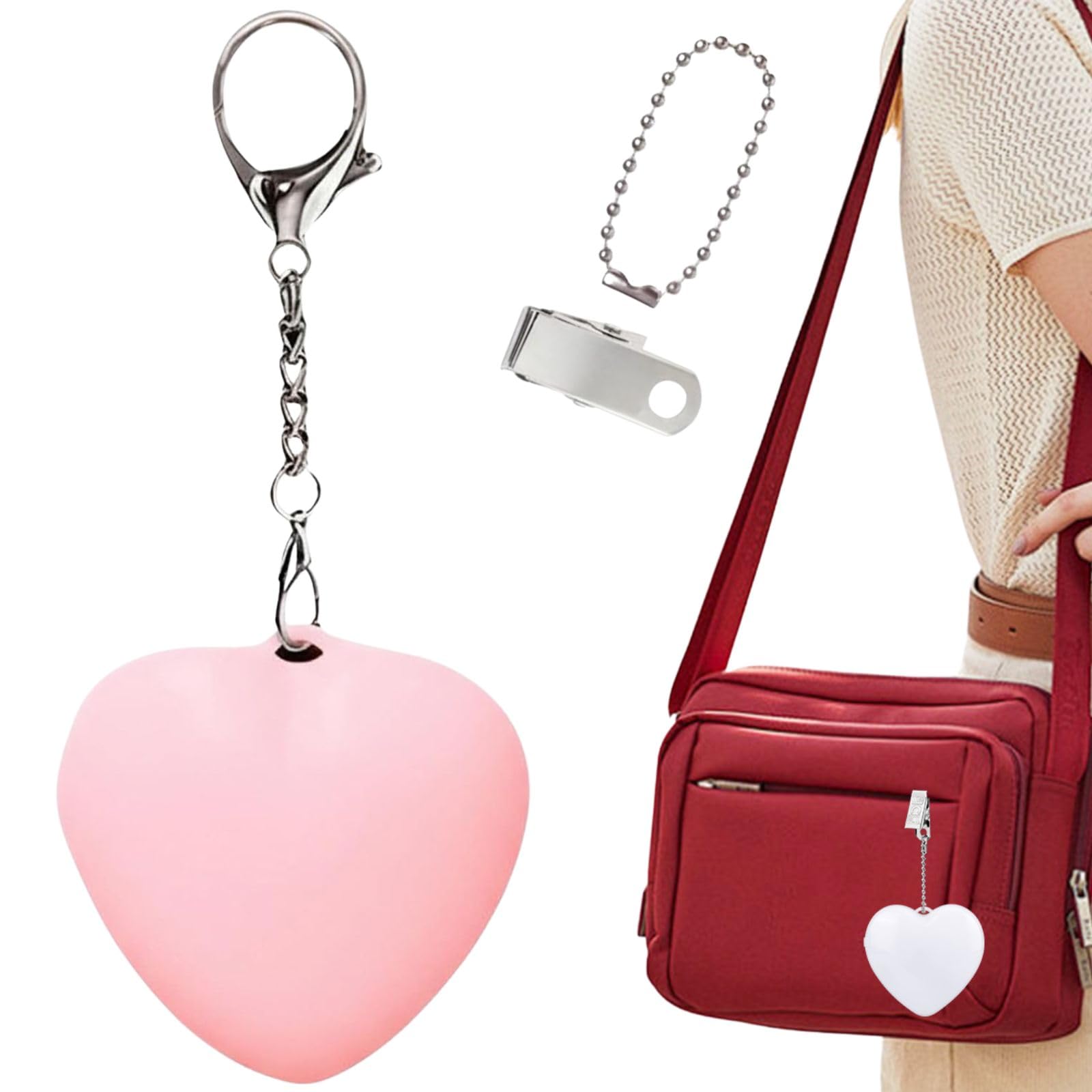 VIMAZ 2" Rechargeable Purse Light Handbag Lights for Inside Purses,Bag Light for Purses,Pink Heart Touch Sensing Purse Lights,Purse Must Haves Accessories for Women,Mini Night Lights