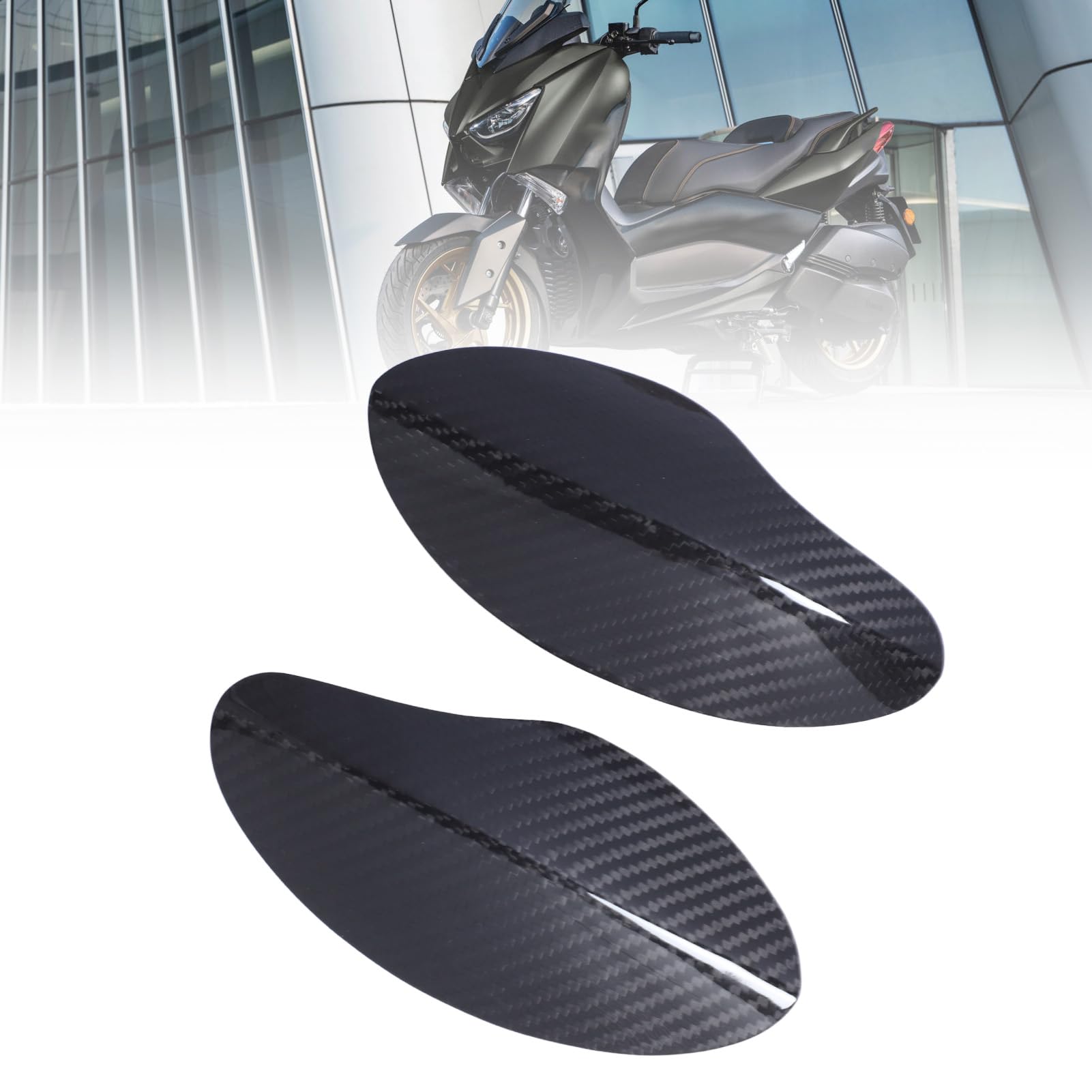 Lot de 2 Protections Latérales de Moto en Fibre de Carbone Anti-rayures, Protection Latérale Anti-collision de Remplacement pour Xmax 125 250 300 400
