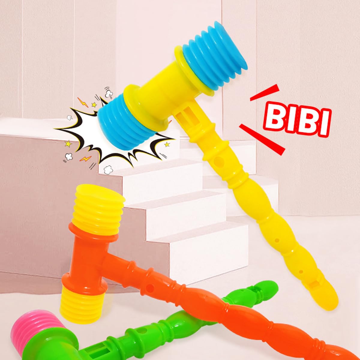 Amazon | ピコピコ ハンマー おもちゃ トンカチ 4個 プラスチック製