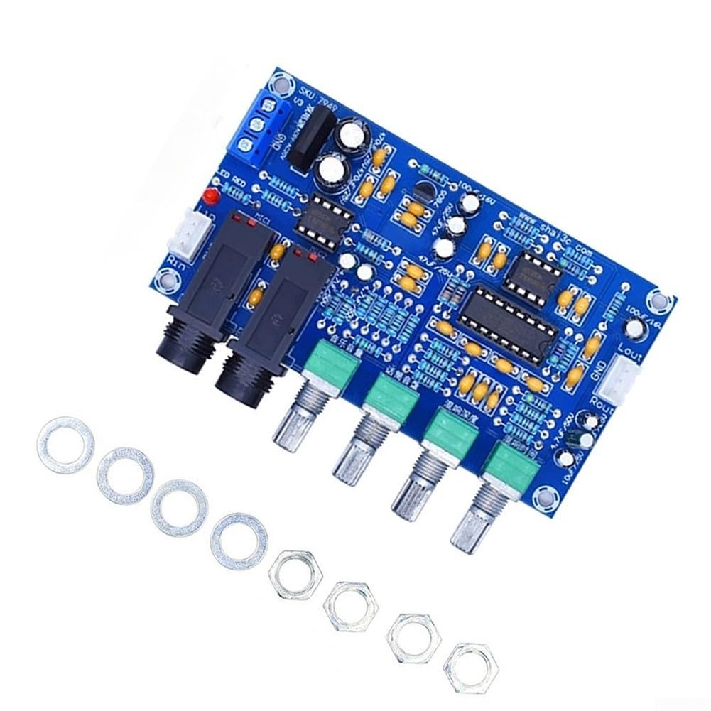 XH-M173 Module de mixage karaoké avec puce PT2399 double entrée d'alimentation 12 V CA conçu pour les amateurs d'audio et les constructeurs de systèmes de karaoké DIY