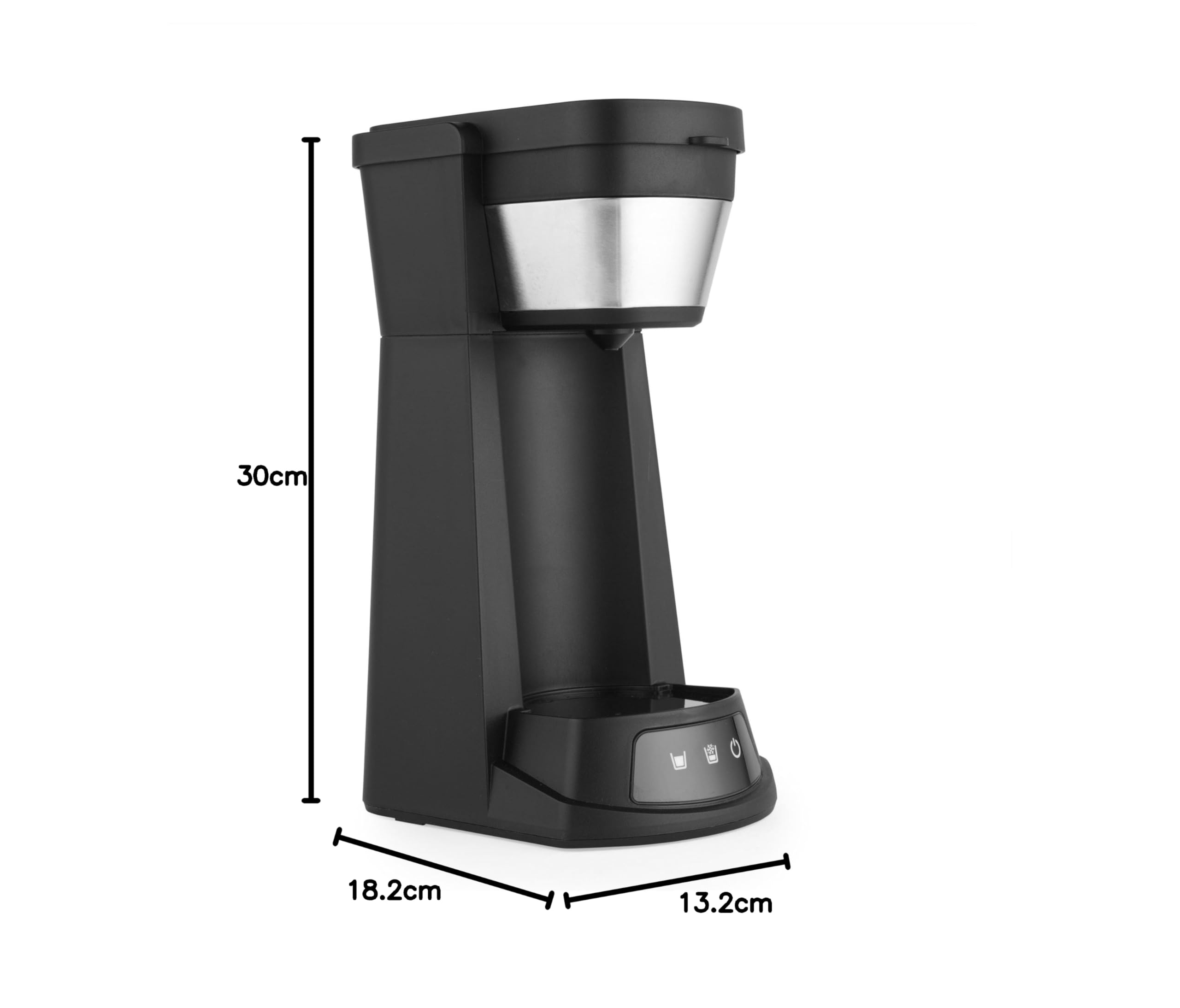 Petra Machine à Glacé 2 en 1 Café Espresso Frío 700W PT6214VDE Compatible Café Moulu Dosettes Tasse 420ml Gobelet 440ml