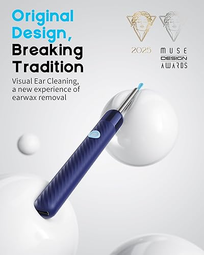 Miniatura 2 de Eliminación de cera de oído, limpiador de oídos con cámara, cámara de herramienta de eliminación de cera de oídos con 1080P, otoscopio con luz, kit
