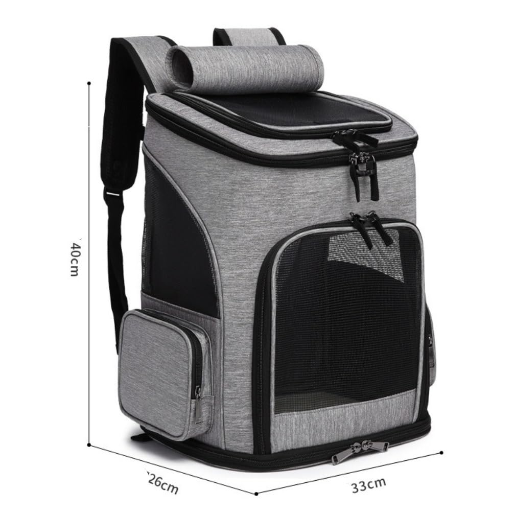 Transportin Gato Mochila para Gatos, Bolsa De Malla para Perros, Transpirable, para Senderismo Al Aire Libre, Mochila De Viaje, Suministros para Acampar para Mascotas Trasportines Gato (Color : D, S