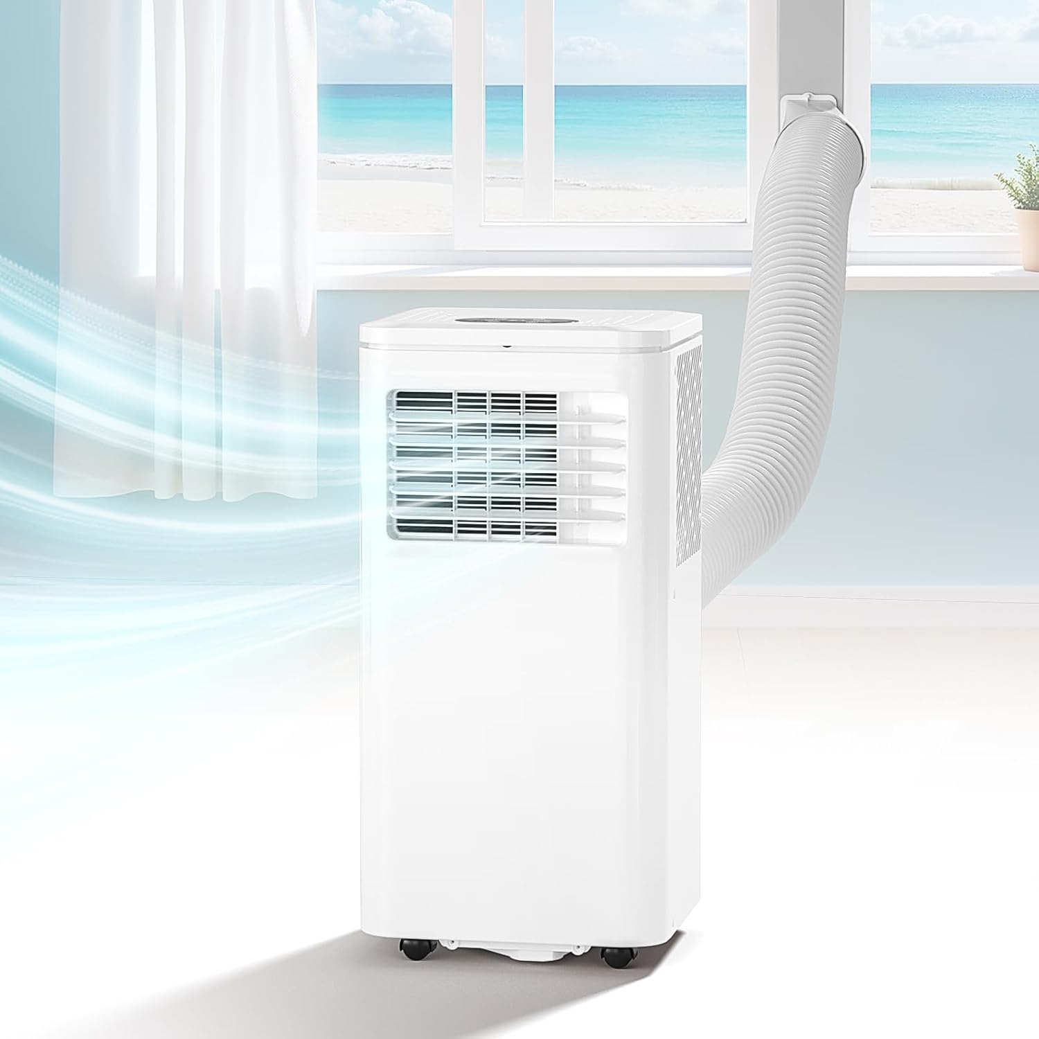 10000 BTU Portable Air Conditioner Cools 450 Sq.Ft, LifePlus Portable AC Unit with 4 Modes, Remote Control, Window Installation Kit, 24H Timer, Quiet Energy-Efficient for Rooms, Offices, Apartments 10000 BTU Portable Air Conditioner Cools 450 Sq.Ft, LifePlus Portable AC Unit with 4 Modes, Remote Control, Window Installation Kit, 24H Timer, Quiet Energy-Efficient for Rooms, Offices, Apartments