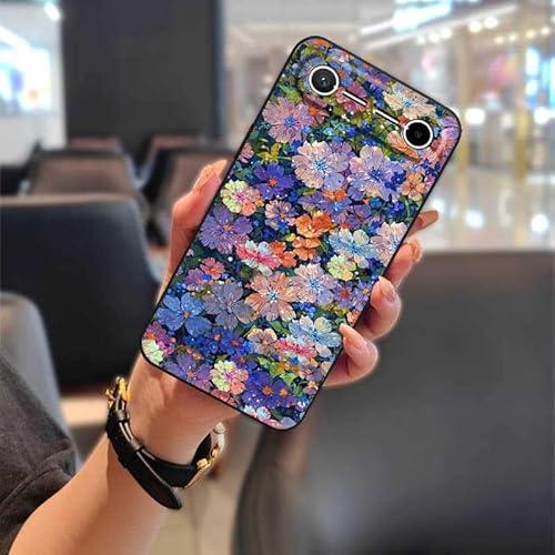 Phone Case Compatible with Tecno Pova Slim 5G/KM7k, Cartoon Silicone Graffiti oil painting Phone Pouch Waterproof Soft case Prot