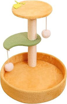 Cat Scratching Post & House in One - Orange