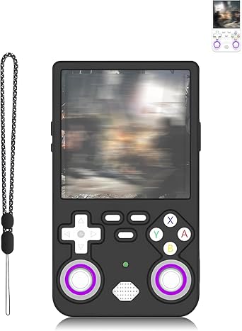 Case for R36 Ultra Retro Handheld Game Console,daunke Shockproof,Scratch Proof,Portable Durable,Slim & Lightweight Soft Silicone,Black
