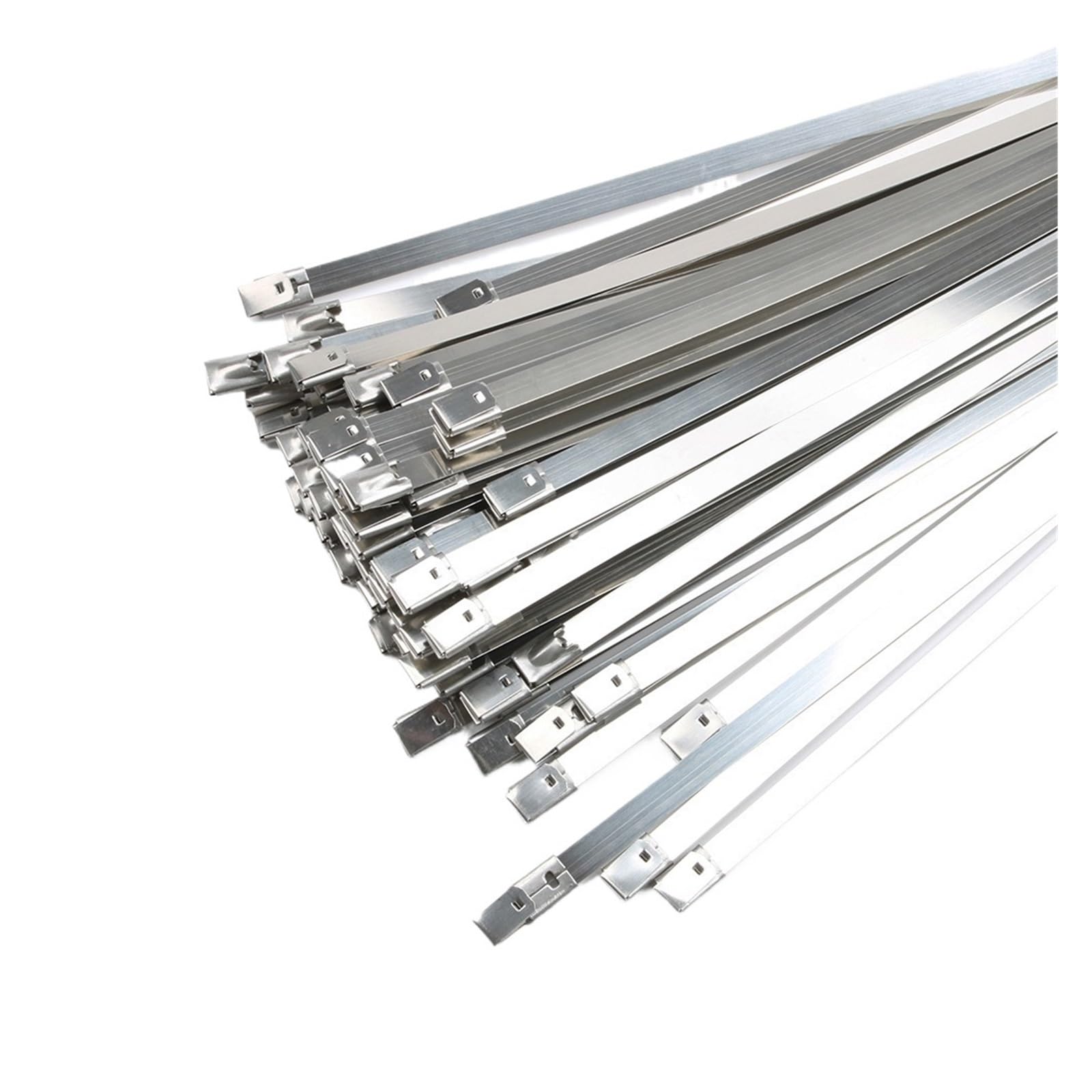 Fascette per Cavi 100 Pezzi 4,6x150mm 4,6 * 150mm 4,6mmx150mm Fascette fermacavi in ​​Acciaio Inox autobloccanti con Chiusura a Scatto Fascette fermacavi 201 304 316(SS316)