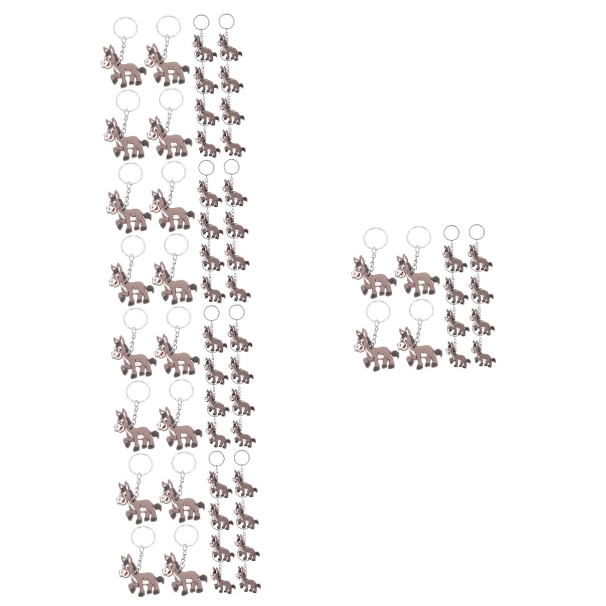 Abaodam 100stücke Cartoon Esel Schlüsselanhänger Lustige Tieranhänger Für Kindergeburtstag Und Tierpartys Perfektes Mitbringsel Und Für Kleine Tierfreunde