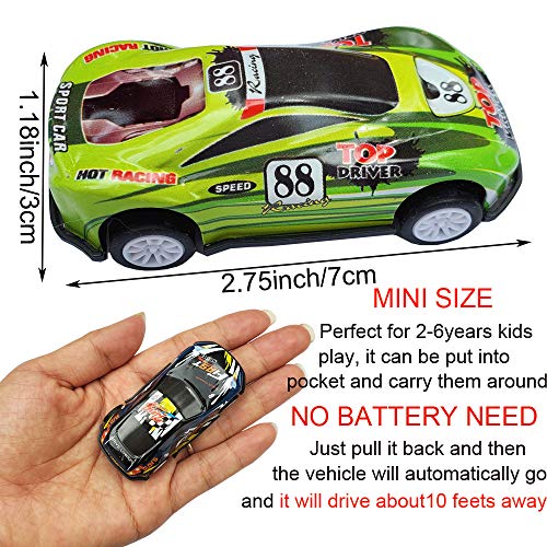 18 coches de carrera metálicos a escala 1:87, pack de 18 miniatura 2