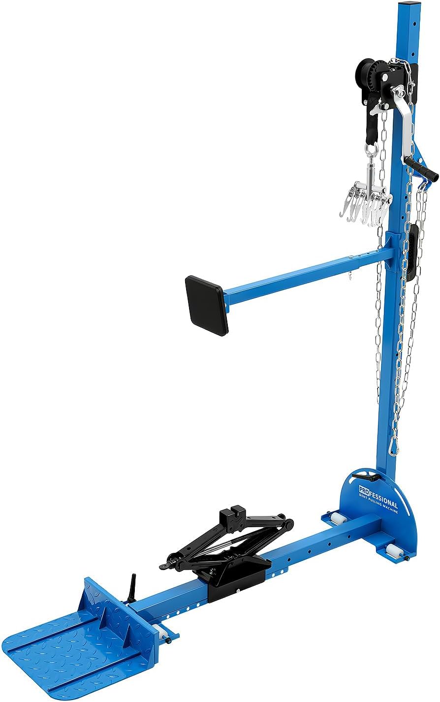 Car Dent Repair Tool, Portable Car Dent Repair Tool with Height Adjustable, Car Dent Repair Puller with Manual Control, Manual Control Dent Removal Tool,Hydraulic Jack Latta, Max 1763lbs