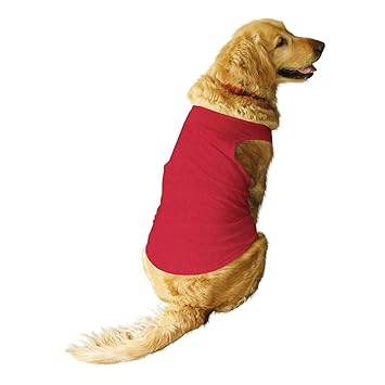 Ruse Pet Solid Round Neck Sleeveless Vest Tank T-Shirt/Tees for Dog Clothes Summer Apparel./Small (Apso, Shih Tzu etc.)