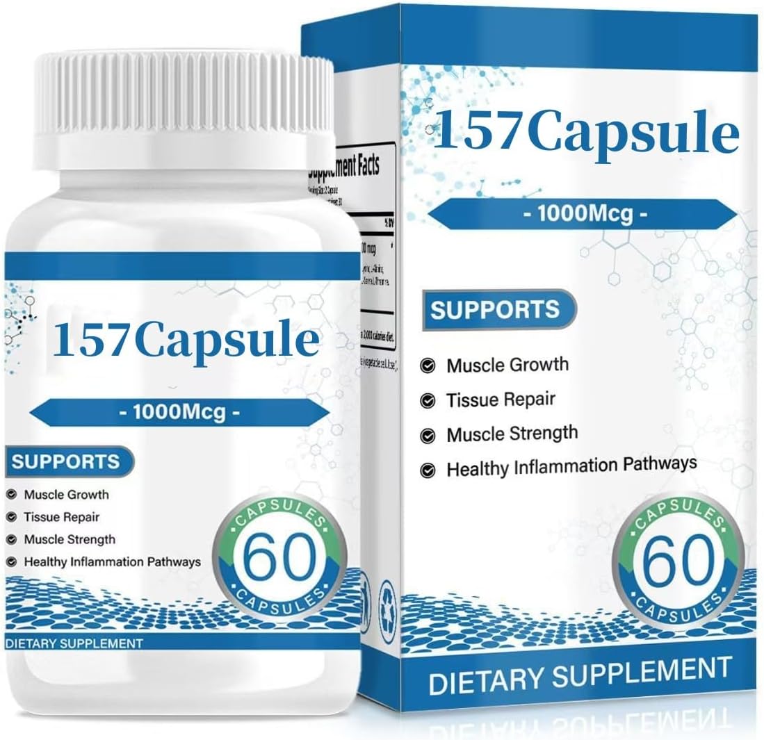 New 157 1000 mg Supplement,Non-GMO, Gluten-Free, 60 Capsules