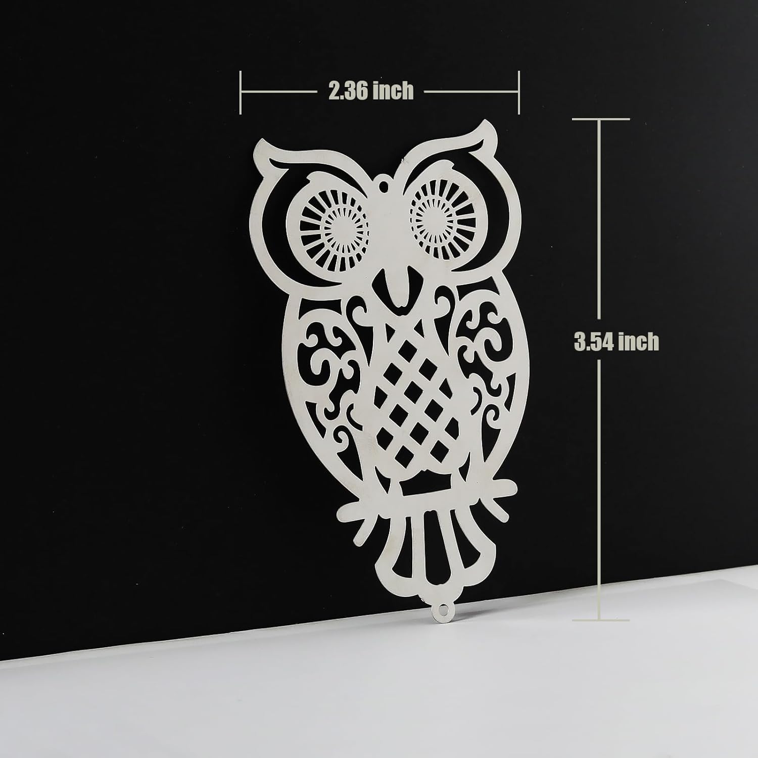 10pcs Hanging Suncatcher Parts Silver Metal Owl Window Pendant DIY Part Ornament Part Home Decor - Image 3