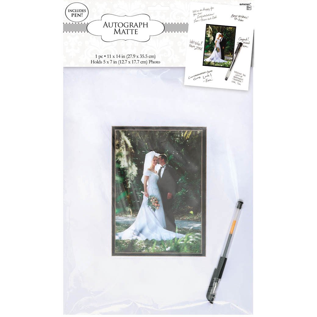 amscan Autograph Photo Matte