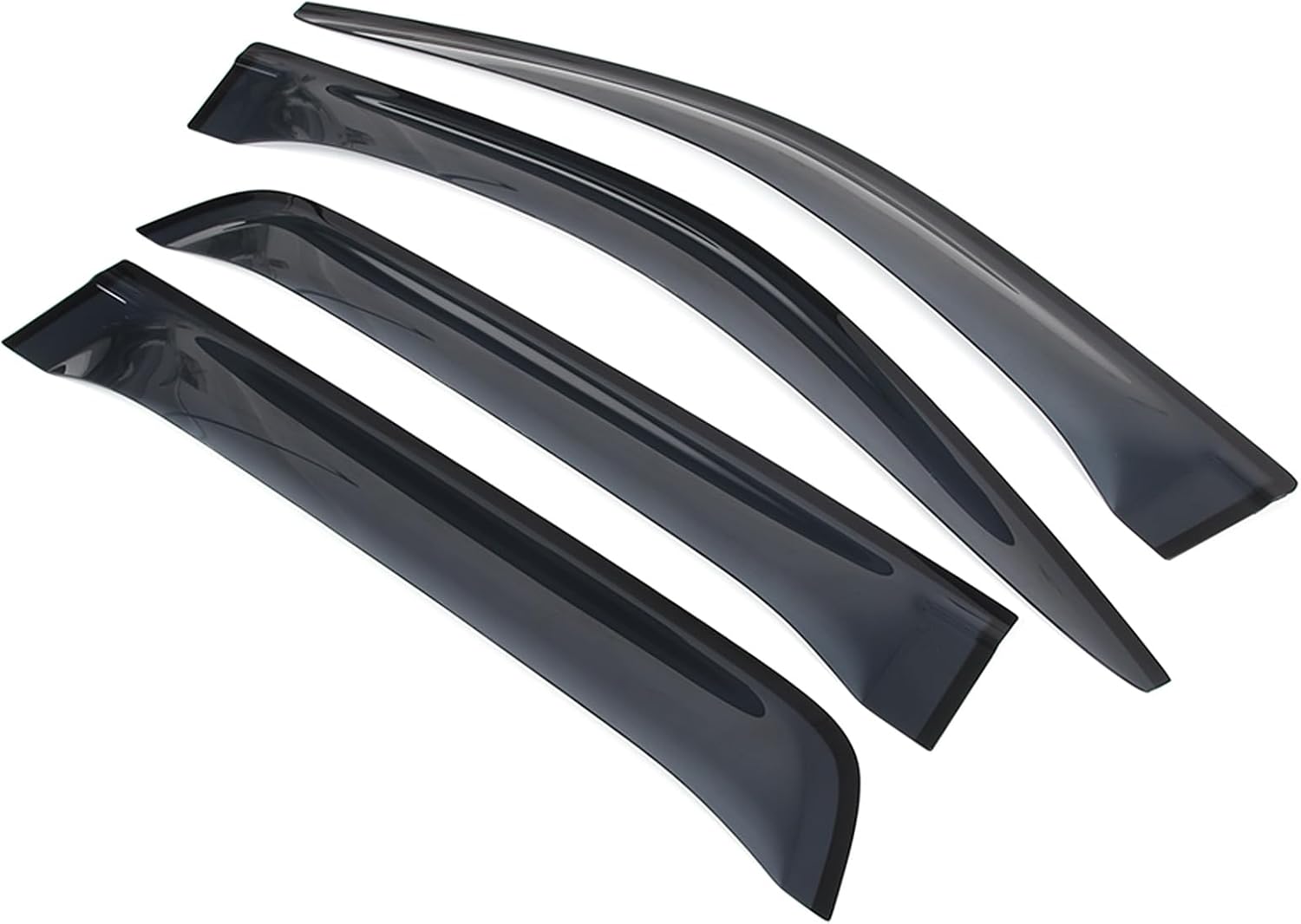 ABS for Toyota Hilux 2022 Security Window Vent,Rear Side Window Air Vent,Row Door Window Vent Screens,in-Channel Incredibly Can Long-Term Use Rain Guards Access,Original Window Vent Deflectors