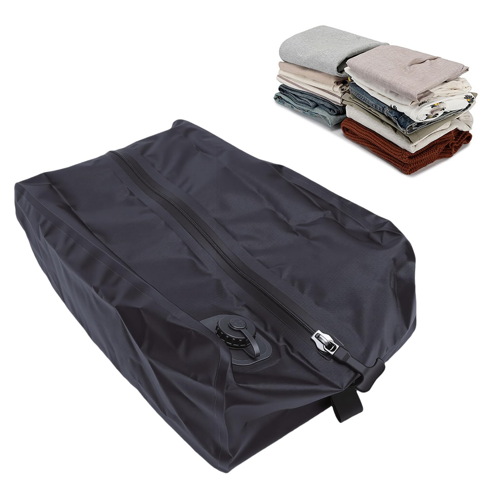 Borsa a compressione sottovuoto pieghevole in TPU soluzione di archiviazione da viaggio per viaggi d'affari escursionismo sport 20L