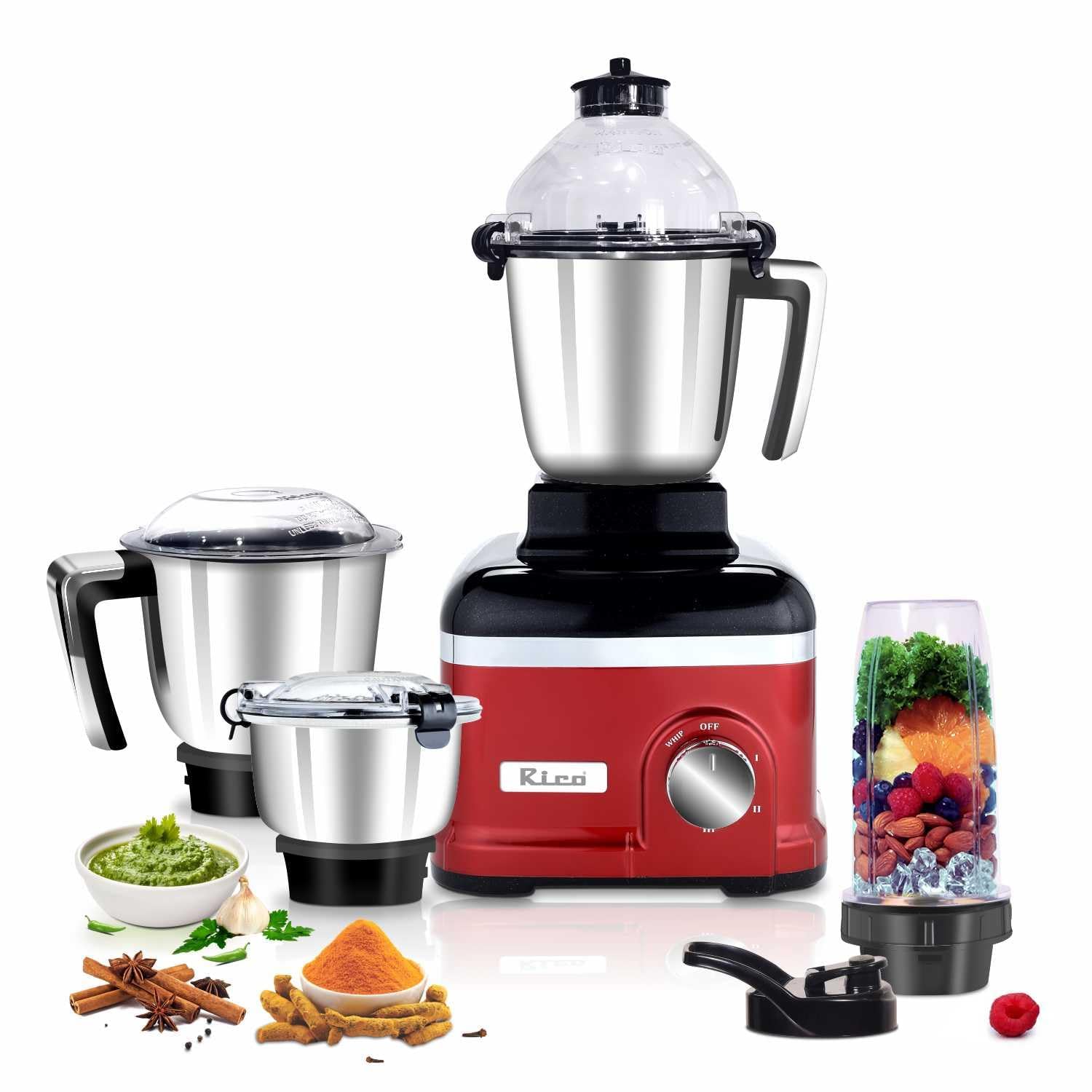 rico③ Buy Rico Premium 1000W Juicer Mixer Grinder with Japanese