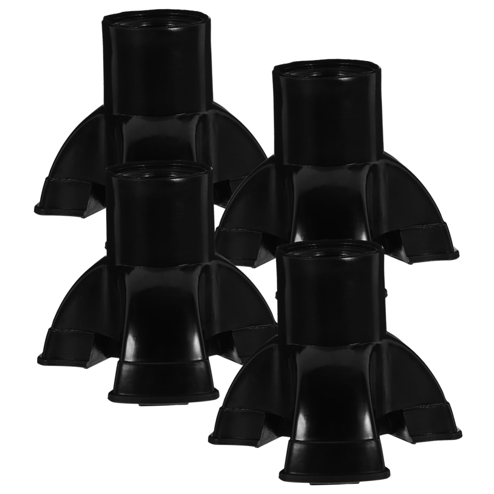 Beavorty 4pcs Crutch Accessories Walking Stick Thickened Pole Tip Covers Crutch Replacement Tips Walking Cane Tips Cane Replacement Tips Rubber Tip for Cane Rubber Tips for Canes PVC Black