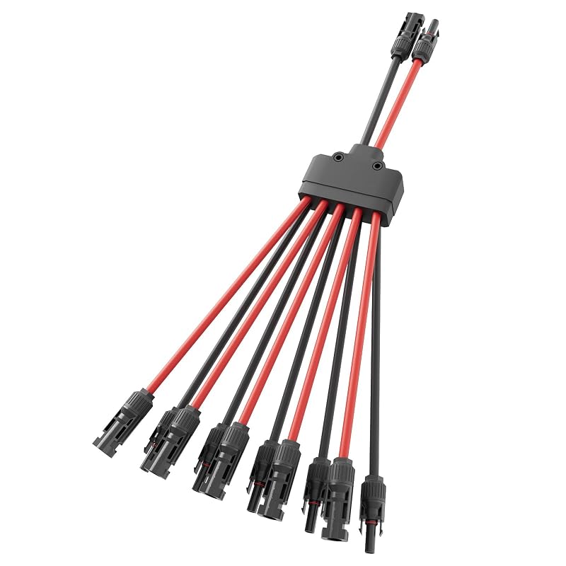 Conector Y para Painel Solar 10 para 2, Conexão Paralela, Cabo 6 mm² e 4 mm², Pjerjzn, 1 unidade