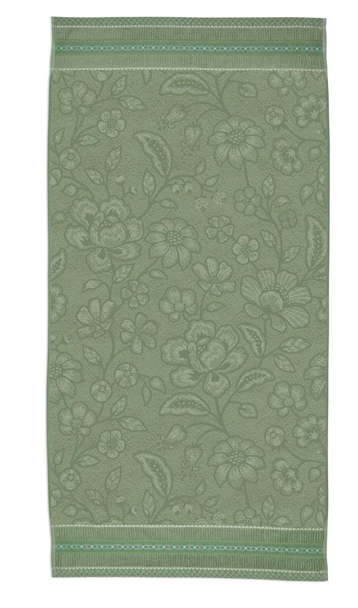 Pip Studio Jasmin Jaquard Duschtuch Green 70x140cm (1 Stück) BH