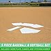 GoSports Baseball & Softball 5 Piece Base Set - Rubber Field Bases for Kids & Adults