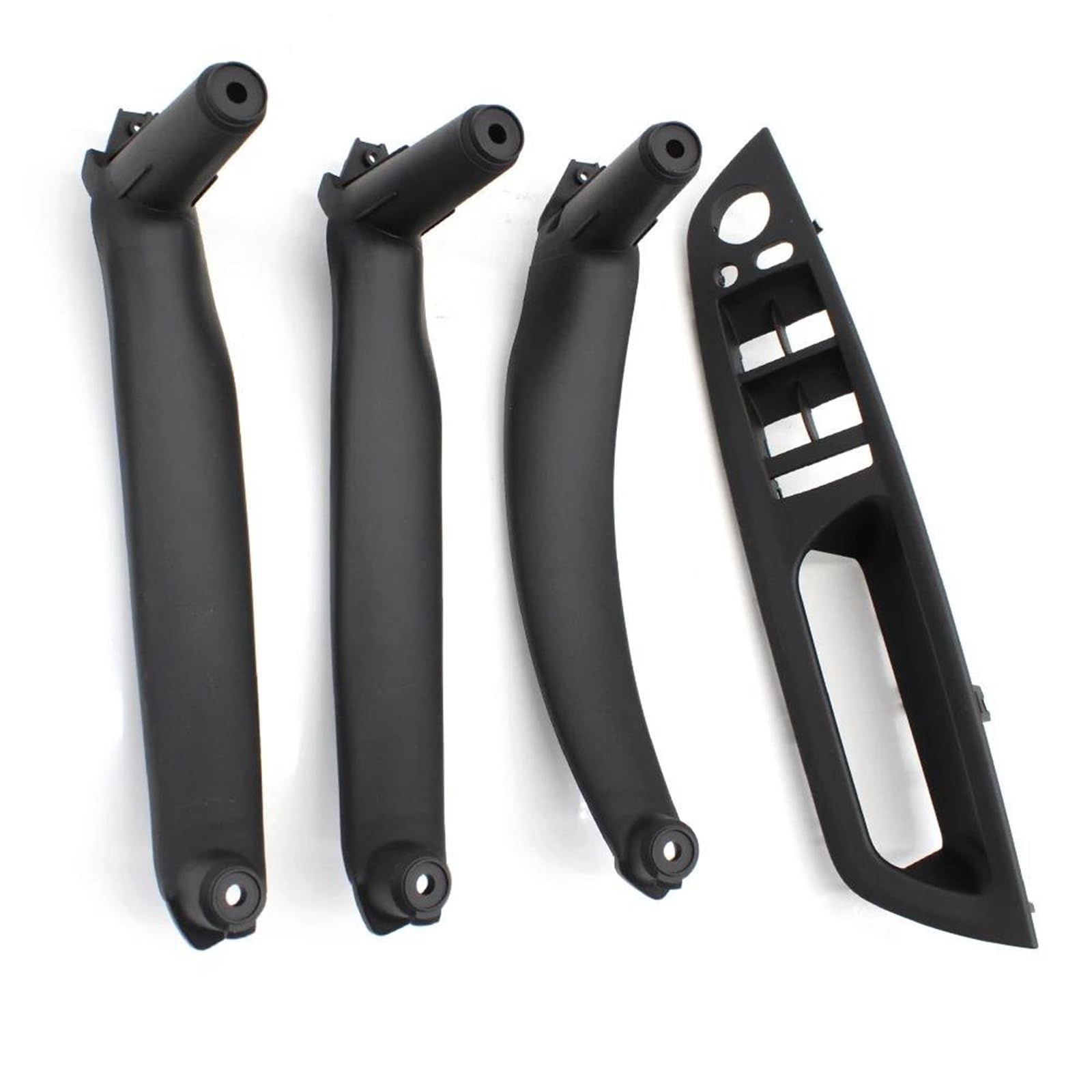 NMJLQW Car Inteior Door Pull Handle Kit Replacement Parts for BMW X5 X6 E70 E71 2007-2013(RHD Set Black)
