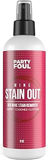 Party Foul Wine Stain Out Spray - Plant Based Red Wine Stain Remover for Clothes, Carpets, & Couches - Stain Remover Spray for Coffee, Tea, & Sports Drinks Stains - Unscented - 8 oz