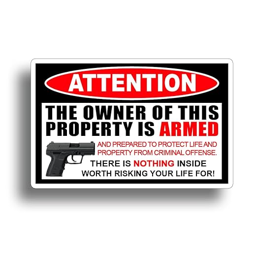 Second 2nd Amendment Handgun Pistol Warning Decal Sticker Gun = by 215 Decals
