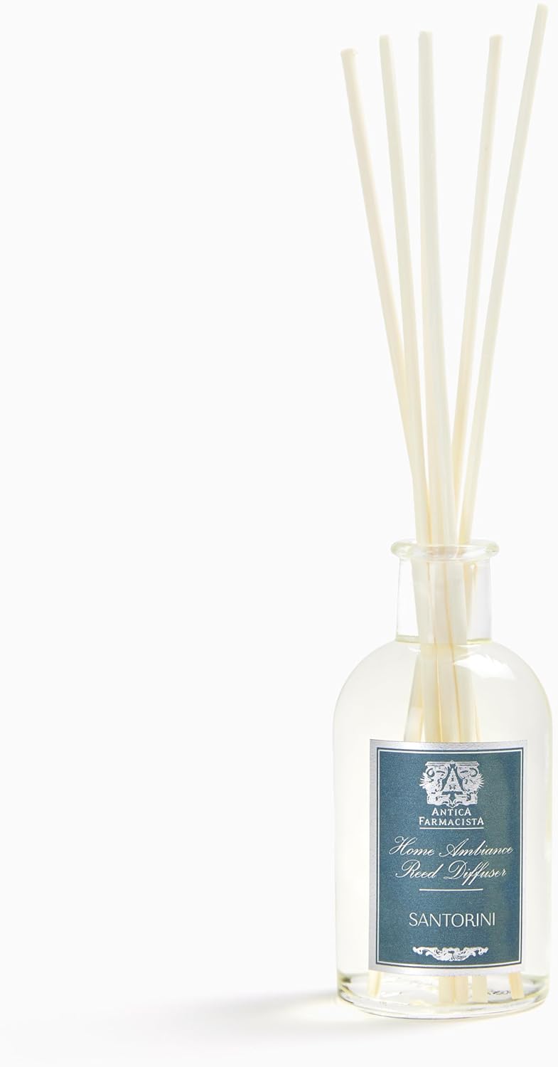 Antica Farmacista Home Ambiance Diffuser - Long-Lasting Reed Scent Diffuser - Luxury Room Freshener Gift - Santorini, 3.4 fl oz